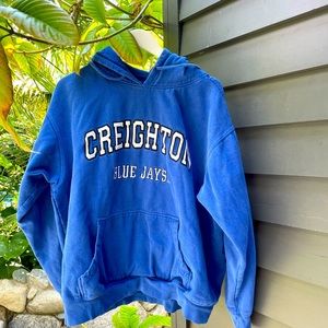 Vintage size L royal  blue Creighton Univ. hoodie